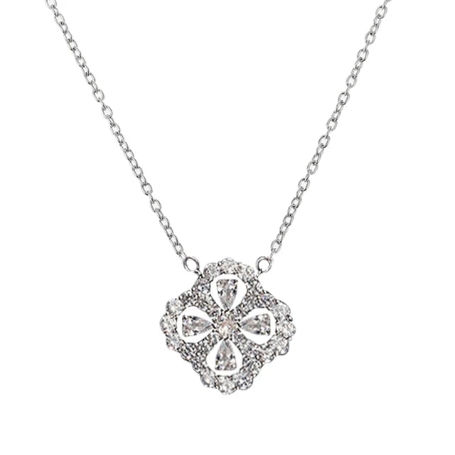 Sterling Silver Four-leaf Clover Necklace