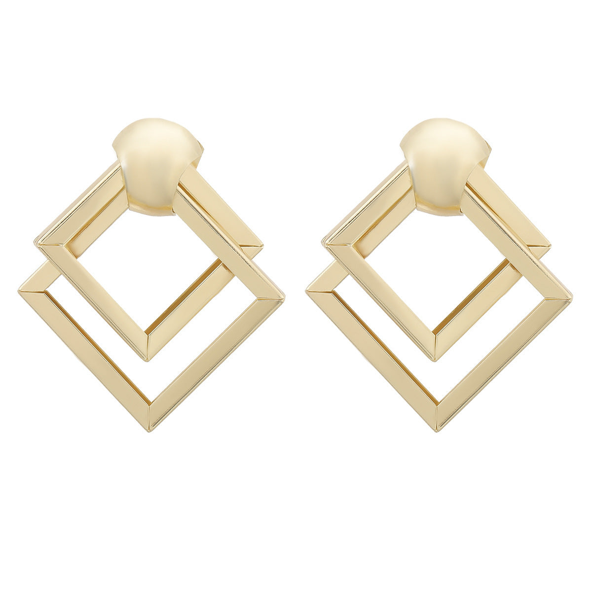 Retro Metallic Fashion Earrings