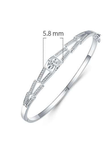 Elegant Silver Love Bracelet
