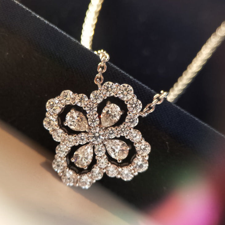 Sterling Silver Four-leaf Clover Necklace