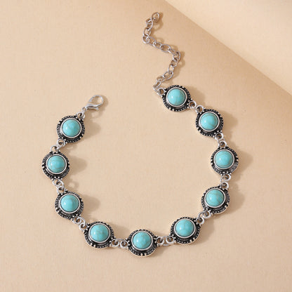 Retro Turquoise Beach Anklet