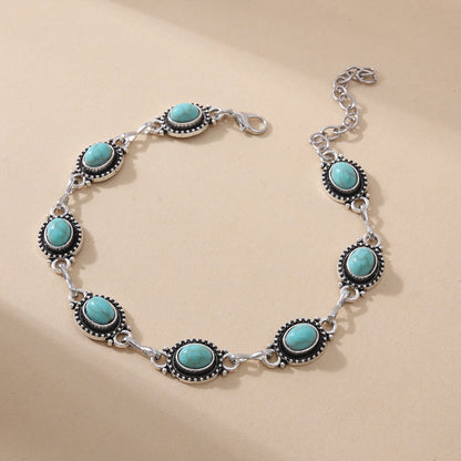 Retro Turquoise Beach Anklet