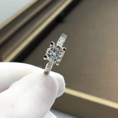 Moissanite D Color VVS Clarity Women's Ring