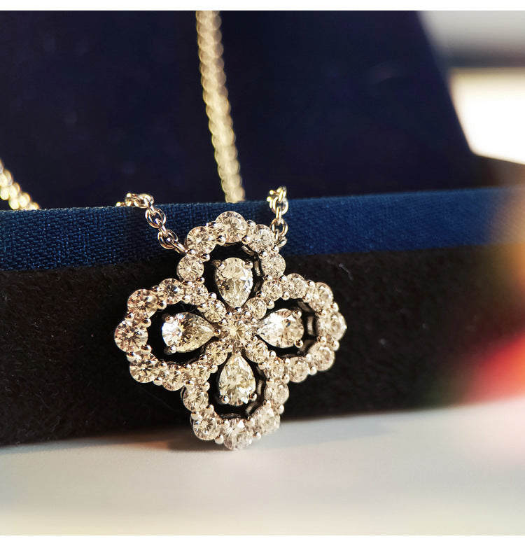 Sterling Silver Four-leaf Clover Necklace